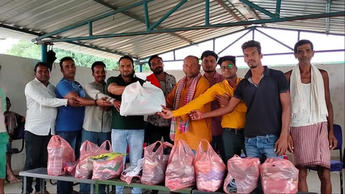 Food distribution to needy families